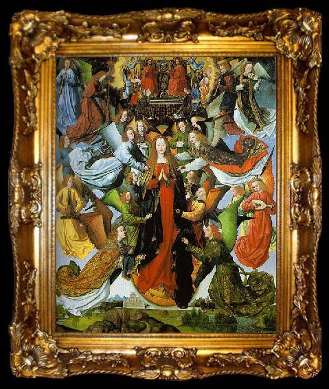 framed  Master of the Legend of St. Lucy Mary, Queen of Heaven, ta009-2